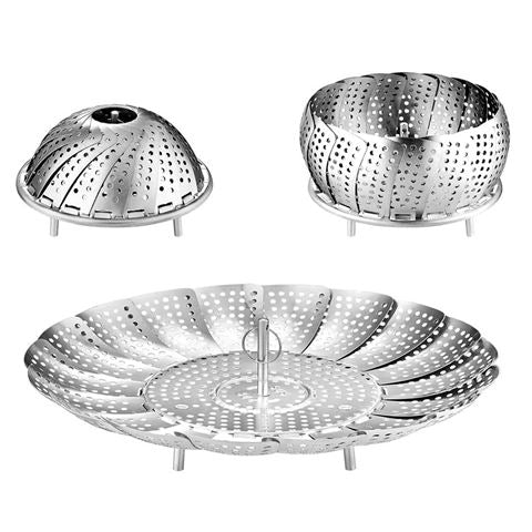 Canasto Vaporizador de Alimentos Plegable.